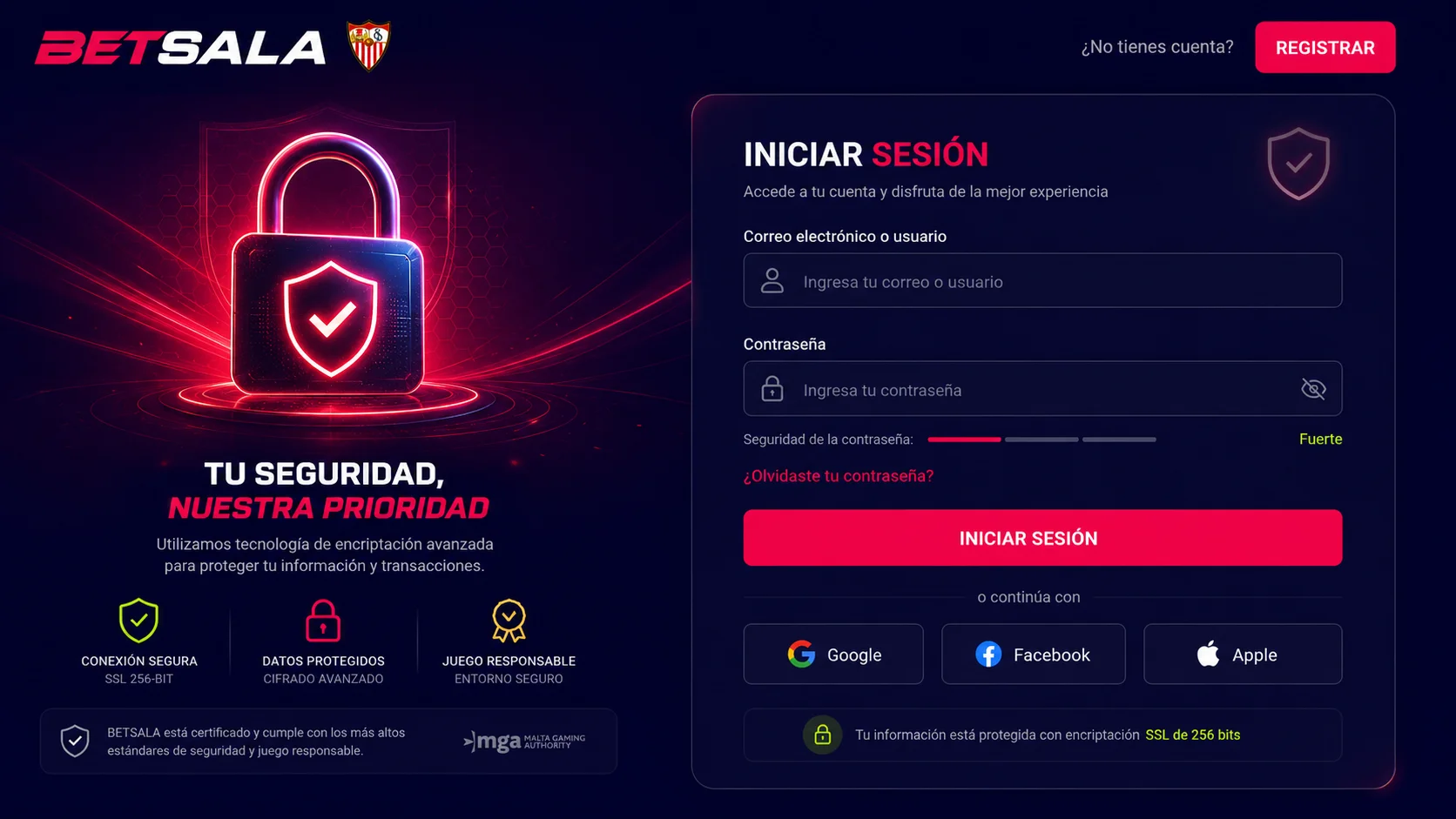 Cómo acceder de forma segura a Betsala 11