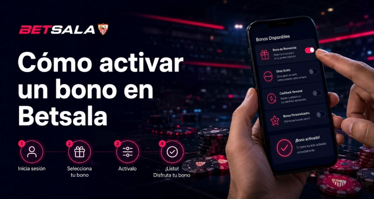 Cómo activar un bono en Betsala