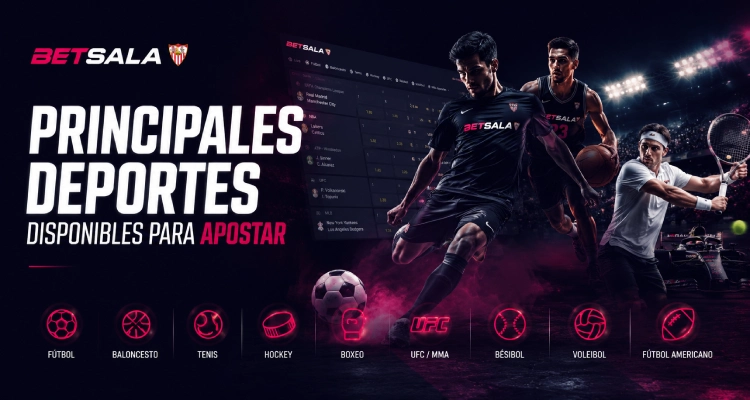 Principales deportes  disponibles para apostar
